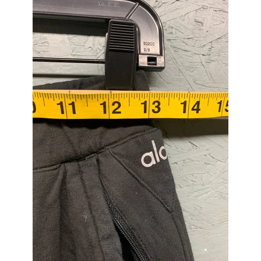 Alo Yoga Mesh Panel Colorblock Pants Womens Size 26 Black Athletic Jogger Gym